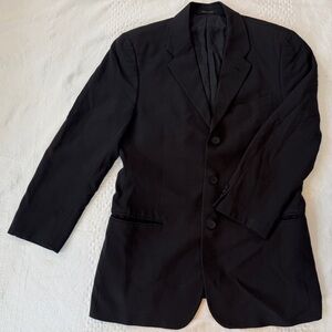 Emporio Armani Black Blazer Jacket Made in Italy Women’s Size 48 (US 12)